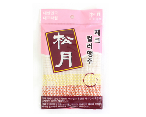 송월 체크 컬러 행주